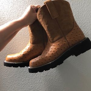 Fat Baby Light Brown CowBoy Boots